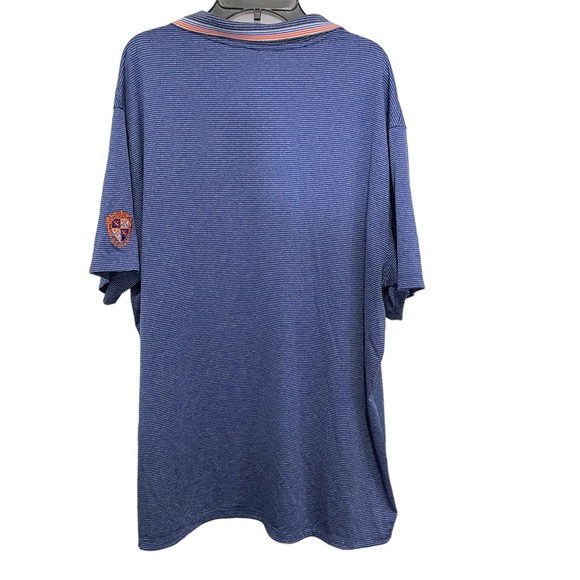 Nike Dri-Fit Polo Men’s XL Blue Striped - Picture 2 of 10